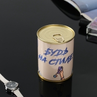 Подарочные носки в банке «Будь на стиле», (внутри носки женские, цвет белый) Подарочные носки в банке «Будь на стиле», (внутри носки женские, цвет белый)