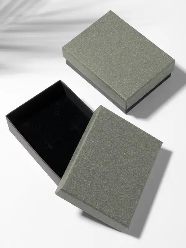 Коробочка подарочная под набор &laquo;Лофт&raquo;, 7&times;9 см, серая, вставка чёрная