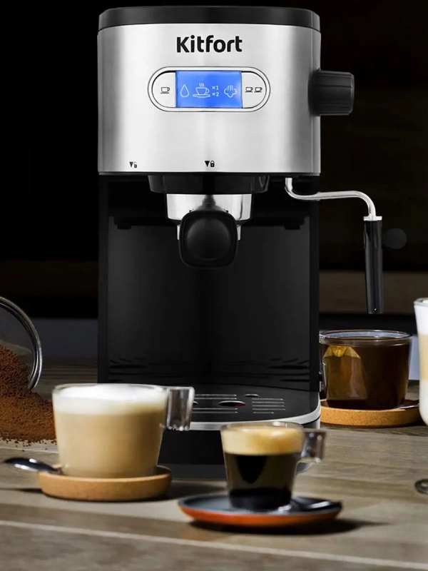 Кофеварка рожковая электрическая КТ-740 - 1450 Вт - 1.1 л