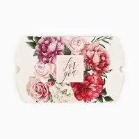 Коробка подарочная складная фигурная, упаковка, &laquo;Цветочная нежность&raquo;, 11 х 8 х 2 см