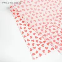 Бумага упаковочная тишью &laquo;Little hearts&raquo;, 50 х 70 см