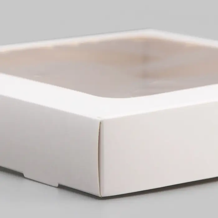 Коробка самосборная, белая, 16&times;16&times;3 см