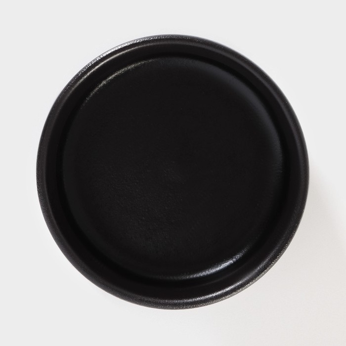 Набор фарфоровых соусников на деревянной подставке Magistro &laquo;Галактика&raquo;, 4 предмета: 3 соусника 100 мл, подставка 33&times;9&times;5 см, цвет чёрный