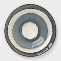 Тарелка Magistro "Alpine Frost" 18см 17,8х18х2,3 цвет синий