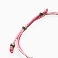 Браслет детский "Выбражулька" на затяжке, единорог с бусинами, цветной