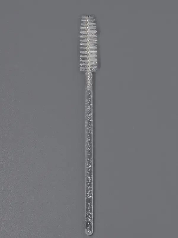 Щёточки для бровей и ресниц, набор - 10 шт., 9.5 см, прозрачная