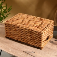 Корзина плетеная 46x31x20 см, водный гиацинт