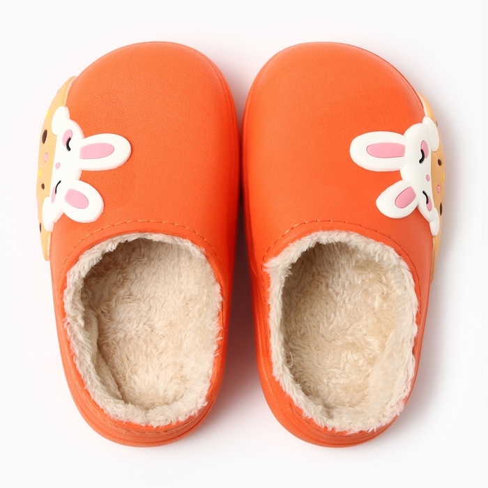 Тапочки детские, размер 32-33, цвет оранжевый Тапочки детские, размер 32-33, цвет оранжевый