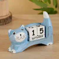 Календарь настольный &laquo;Кошка&raquo;, 13&times;4&times;10 см, дерево