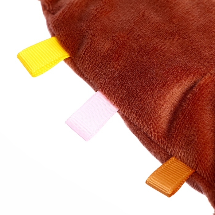 Подвеска с прорезывателем &laquo;Мишка&raquo;, шуршит, коричневый