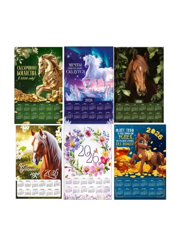 Календарь настенный &laquo;2026&raquo;, А4, МИКС