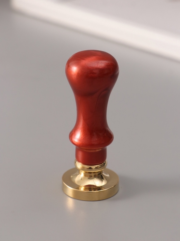 Печать для сургуча с пластиковой ручкой Печать для сургуча с пластиковой ручкой "Классика цифра 5" 2,5х2,5х6,3 см