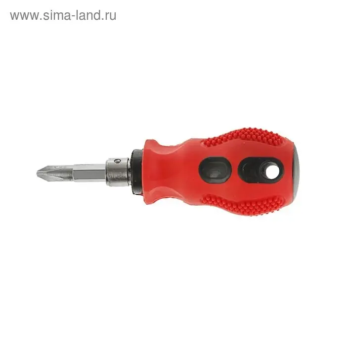 Отвертка комбинированная ЛОМ, 2 в 1, двухкомпонентная рукоятка, PH2/SL6&times;38 мм