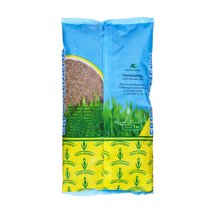 Семена Газонная травосмесь "Евросемена" "Мегаполис", 1 кг