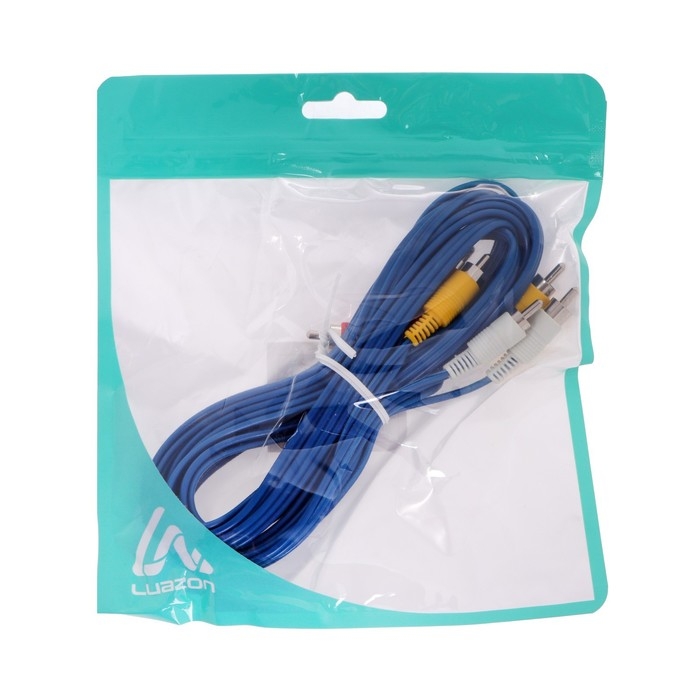 Кабель Luazon KDGN-003, 3xRCA (M) - 3xRCA (M), 3 м