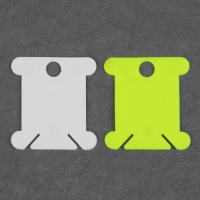 Набор шпулек для ниток мулине, на кольце, d = 3,5 см, 3,5 &times; 3,8 см, 10 шт, цвет МИКС