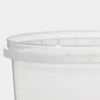 Банка под пресервы пластиковая одноразовая, 485 мл, d=12 см, прозрачная