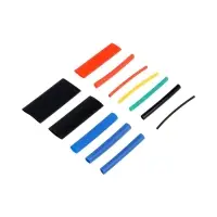 Термоусаживаемая трубка, 1/1.5/2/2.5/3/3.5/4/5/6/7/10/13 мм, набор 750 штук, в кейсе