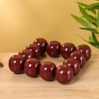 Подсвечник на 4 свечи &laquo;Бусы&raquo;, с 12 сферами, 20.5&times;20.5&times;5.5 см, сливовый