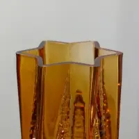 Ваза стекло настольная "Флоранс" 25х11х9 см, коричневый