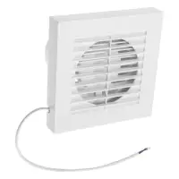 Вентилятор вытяжной ZEIN LOF-10, d=100 мм, 220 В, 15 Вт, с жалюзи, белый