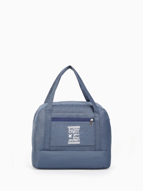 Сумка дорожная на молнии, синяя