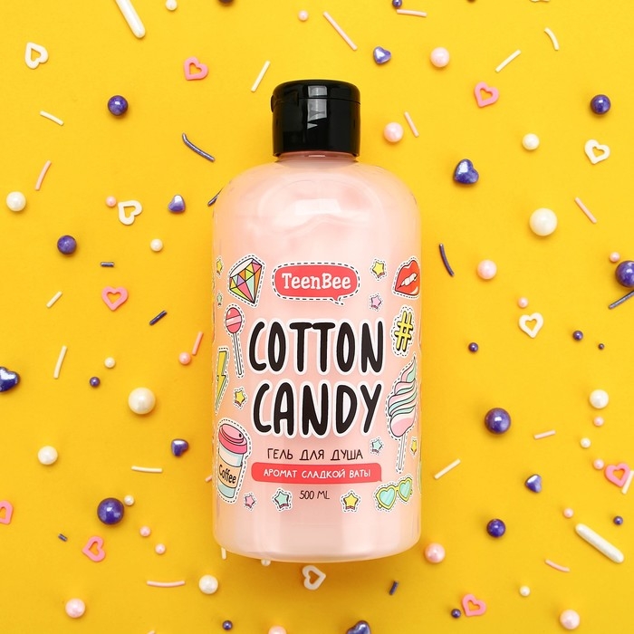 Гель для душа, увлажнение, 500 мл, аромат сладкой ваты, TeenBee Гель для душа, увлажнение, 500 мл, аромат сладкой ваты, TeenBee
