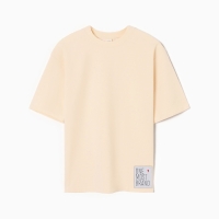 Футболка женская оверсайз MINAKU: One Most Brand цвет молочный, размер 44 Футболка женская оверсайз MINAKU: One Most Brand цвет молочный, размер 44