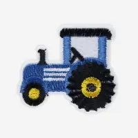 Термоаппликация &laquo;Трактор&raquo;, 5.3&times;4.3 см, синяя