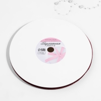 Лента бархатная, с золотым люрексом, 6 мм, 18 ± 1 м, цвет бордовый №46 Лента бархатная, с золотым люрексом, 6 мм, 18 ± 1 м, цвет бордовый №46