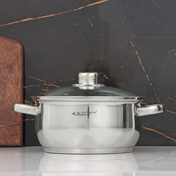 Кастрюля &laquo;Гретта&raquo;, 3.2 л, d=20 см, капсульное дно, индукция