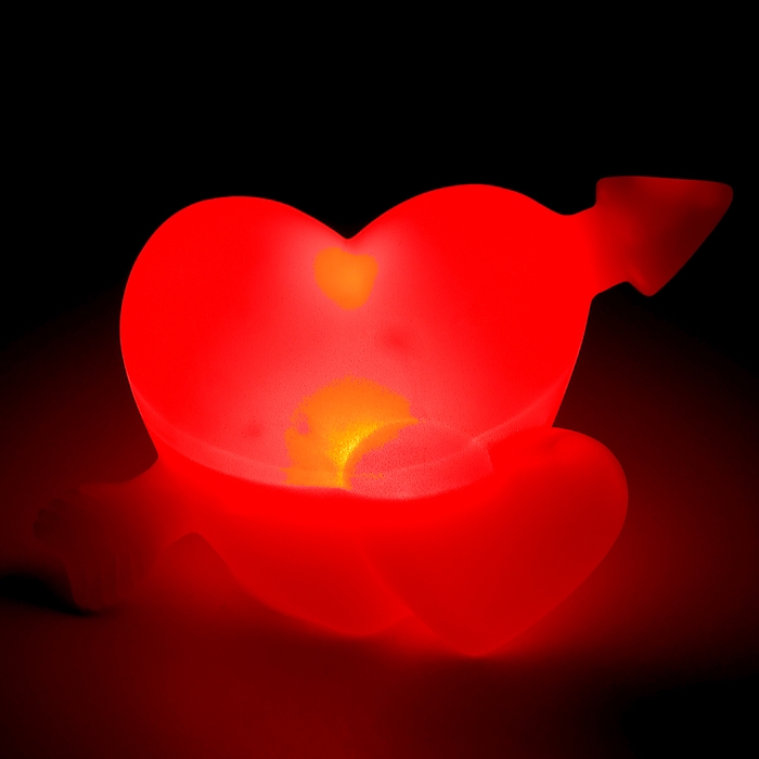 Светильник светодиодный "Сердца", красное свечение