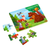 Пазл &laquo;Лесные зверята&raquo;, 15 х 11 см