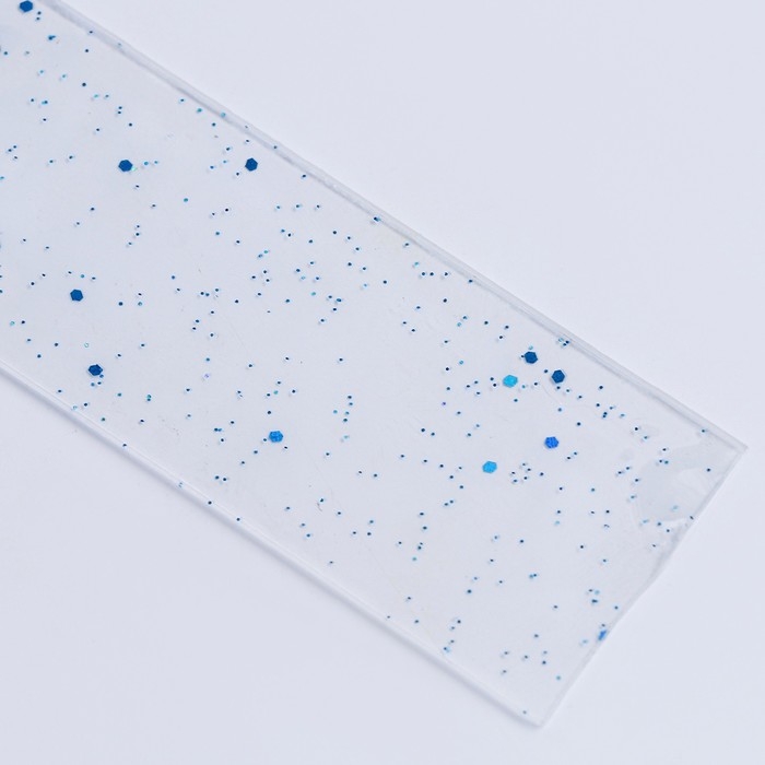 Надувающаяся клейкая лента с блестками, цвет голубой, 3 м