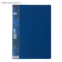 Набор папок А5, 20 вкладышей, Calligrata, карман на корешке, синие, 3 штуки Набор папок А5, 20 вкладышей, Calligrata, карман на корешке, синие, 3 штуки