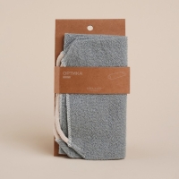 Мочалка - лента массажная SL Home &laquo;Ортика&raquo;, хлопок, 48&times;21 см, цвет серый