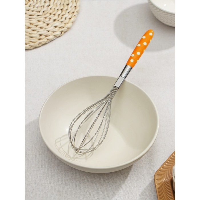 Венчик для взбивания Доляна &laquo;Горох&raquo;, 26&times;6 см, цвет МИКС