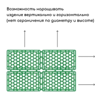 Защита стволов деревьев, 36 &times; 22 см, набор 4 шт., пластик