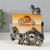 Фоторамка пластик 10х15 см "Карета" 14,5х15х3,5 см