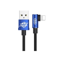 Кабель Baseus, MVP Elbow Type, Lightning - USB, 2 А, 1 м, угловой, синий Кабель Baseus, MVP Elbow Type, Lightning - USB, 2 А, 1 м, угловой, синий
