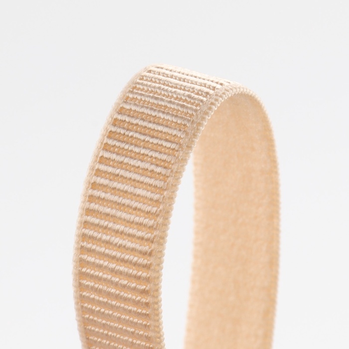 Резинка бельевая, в рубчик, 10 мм, 10 &plusmn; 1 м, цвет бежевый