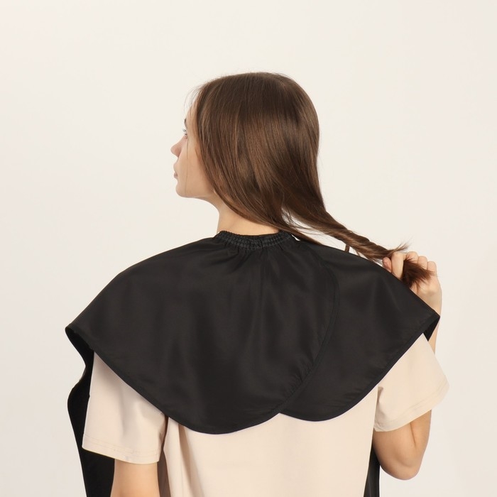 Пелерина парикмахерская, на завязках/крючках, цвет чёрный Пелерина парикмахерская, на завязках/крючках, цвет чёрный