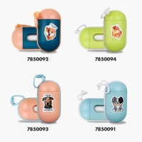 Контейнер с пакетами для уборки за собакой &laquo;Жизнь прекрасна&raquo;, цвет персиковый