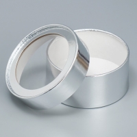 Коробка для макарун, кондитерская упаковка тубус с окном, &laquo;Серебро&raquo;, 12 х 12 х 5 см