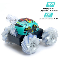 Перевёртыш радиоуправляемый &laquo;Скорость&raquo;, работает от батареек, 27 MHz, световые эффекты, МИКС