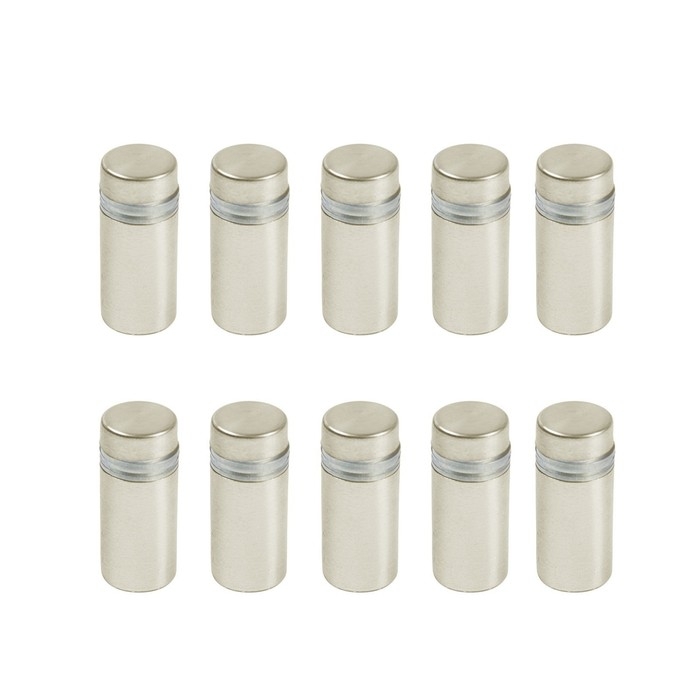 Дистанционный держатель для табличек, 12х25 мм, цвет матовый никель,набор 10 шт. Дистанционный держатель для табличек, 12х25 мм, цвет матовый никель,набор 10 шт.