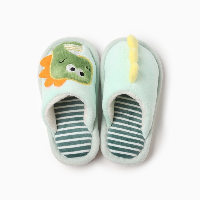 Тапочки детские, размер 24-25, цвет мятный