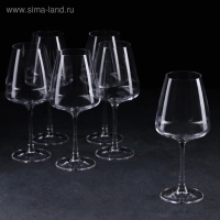 Набор стеклянных бокалов для вина Corvus, 360 мл, 6 шт