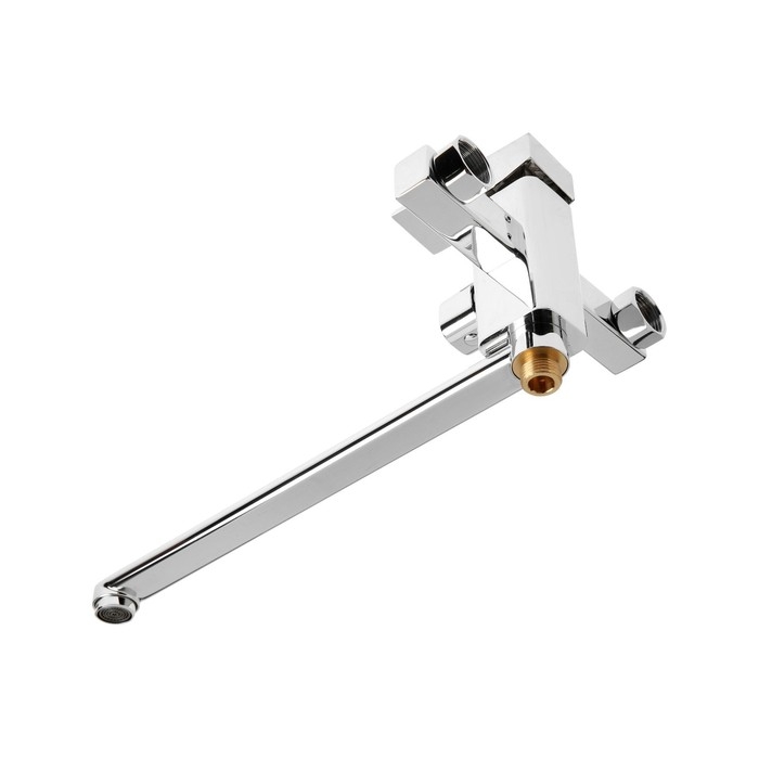 Смеситель для ванны ZEIN ZC2050, излив 30 см, картридж 35 мм, с душевым набором, хром Смеситель для ванны ZEIN ZC2050, излив 30 см, картридж 35 мм, с душевым набором, хром