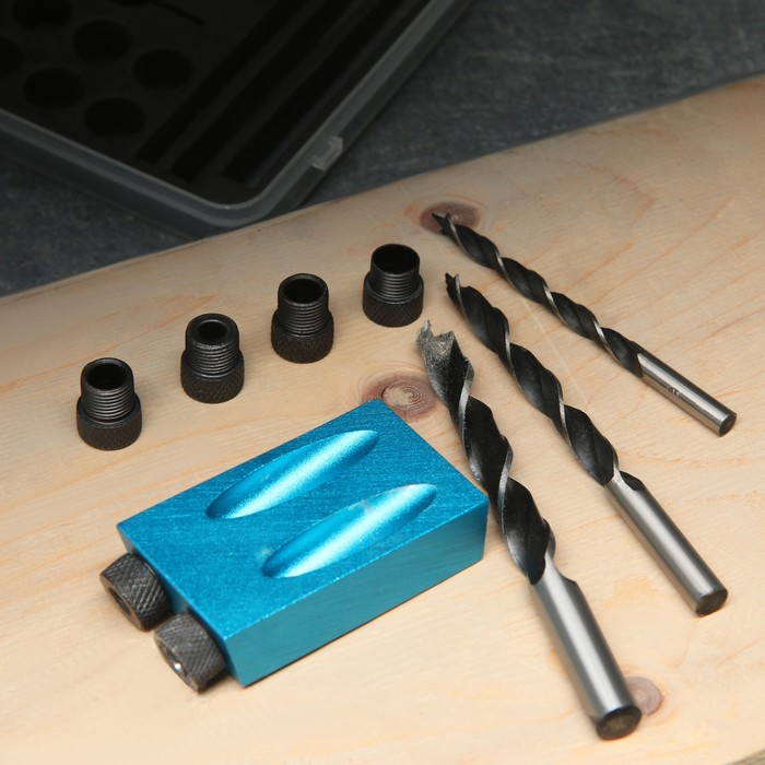 Набор для засверливания под углом 15° ТУНДРА, по дереву, 6-8-10 мм Набор для засверливания под углом 15° ТУНДРА, по дереву, 6-8-10 мм